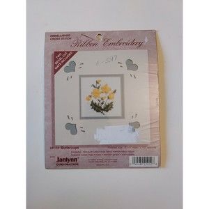 Janlynn "BUTTERCUPS" RIBBON EMBROIDERY - Cross Stitch Kit (#21-12) NEW